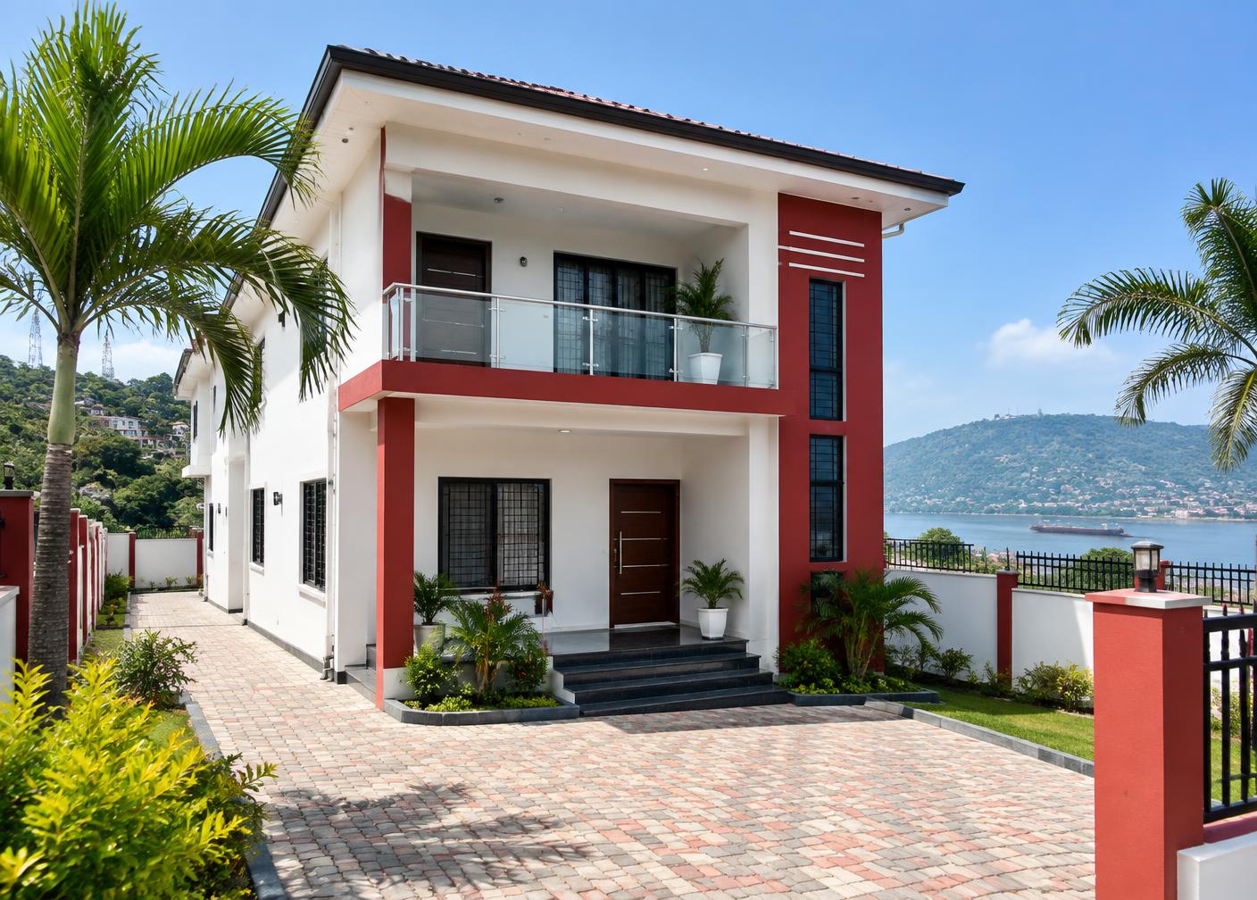 Villa moderne avec vue sur le fleuve